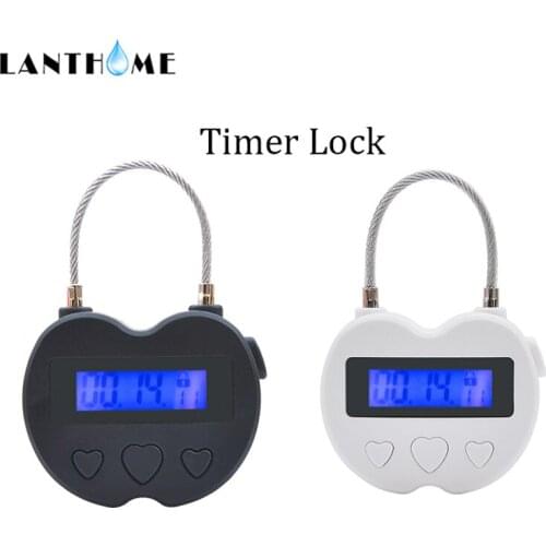 USB Rechargeable e Chastity Time Lock,Digital Lock For BDSM, Restrict Access To Toys or Keys,Secure Locking Device