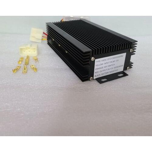 DC 48V-72V To DC 12V 25A 300W For Electric Forklift Transformer Switch Power Converter Buck Regulator