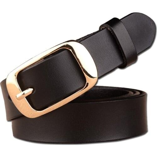 Fashion Women Belts PU Leather Metal Pin Buckle Vintage Waistband Adjustable Belt Women Dress Strap cinturon mujer cinto