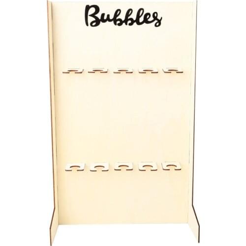 Champagne Wine Drinks Wall Stand Holder Wooden Rack Birthday Wedding Party Decoration Champagne Wine Drinks Stand Holder