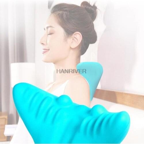 Cervical Spine Neck Massage Pillow Massager Stretch Traction Apparatus Shoulder Correction Pain Relief Portable