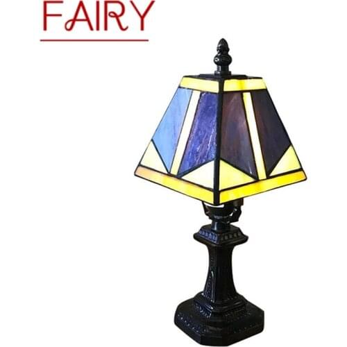 FAIRY Tiffany Table Lamps Bedside Modern Creative Decoration LED Light For Home Indoor