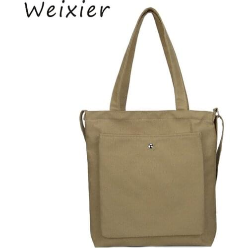 Fashion solid color women canvas messenger bags shoulder bags summer new soft hasp female students girls school bags V4-83