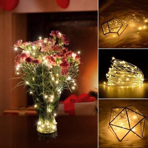 String Light LED Starry String Battery Lights Fairy USB Connector Transparent Copper Wire For Party Wedding fashionable