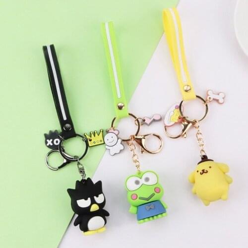 Anime Cartoon Cosplay Frog Key New Pudding Dog Cute Girl Heart Couple Key Ring Creative Car Key Chain Keychains Cute/Romantic