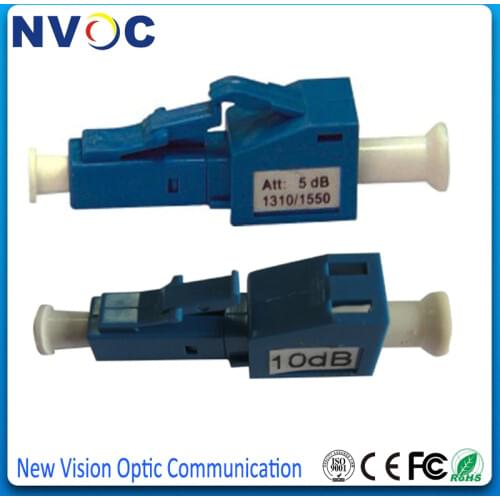 10PCS NEW LC fixed Optical Fiber Attenuator Fast Connector Fiber Coupler 1dB~15dB,LC UPC Fixed Attenuator