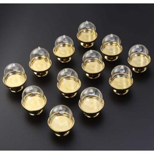 12pcs Creative Transparent Plastic Wedding Candy Box Snack Box Mini Portable