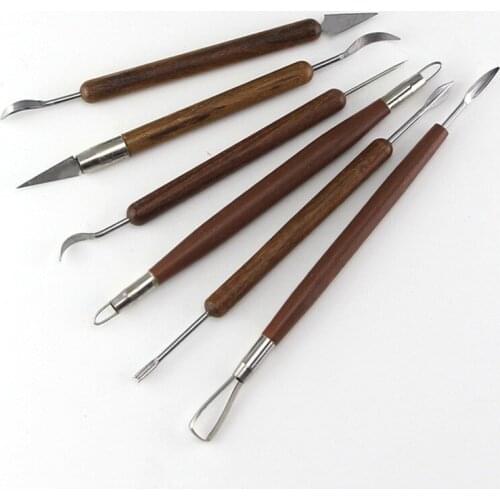 15-17CM 6 Sticks Sets Carved Clay Sculpture Tools Pottery Clay Sculpture Tools Set Arts Crafts Pottery & Ceramics Tools