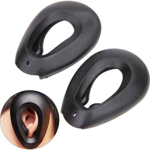 2pcs Profession Salon Hair Dye Hairdressing Ear Covers Black Earmuffs Prevent From Stain Ear Protectors Hair Color Styling Tools