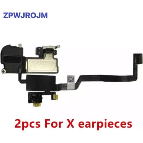 2pcs/lot Earpiece Flex Cable for iPhone X Ear Sound Speaker Ear Pieces Replacement Parts