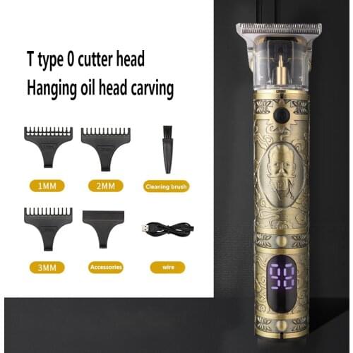 2021 T9 USB Electric Hair Clipper Man Shaver Hair Trimmer For Men Rechargeable Electric Shaver Beard Barber Hair Cutting Machine