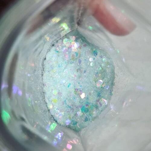 1 Bag=50grams Sky blue clouds iridescent chunky glitter mix, glitter for resin, glitter confetti, resin supply, cosmetic glitter