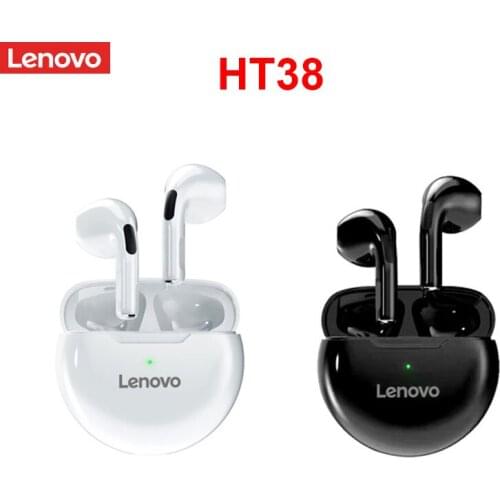 Lenovo HT38 TWS Bluetooth-compatible Earphones Wireless Headphones Sport In-ear Earbuds with Microphone Gaming Headset for Phone
