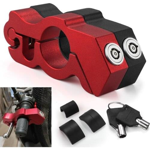 Motorcycle Grip Lock Security Safety Locks Handlebar Handset Brake Lever Lock Fit for scooters ATV Motorcycles Dirt Street Bikes