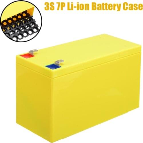 For 18650 Powerwall Batteries Pack DIY 12V 3 Series 7 Parallel Lithium Battery Case and Holder Special Plastic Box