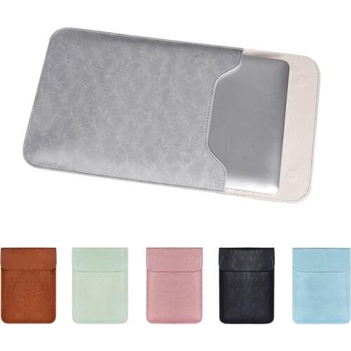 Soft PU Leather Laptop Sleeve For Macbook Air Pro 11 13 15 inch Laptop Bag Notebook Tablet Case For Xiami HP DELL Lenovo Cover