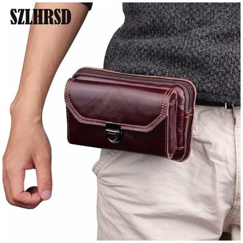 SZLHRSD 5.1-6.3inch for Hisense F24 Infinity F17 Pro H11 A2 C20S Case Genuine Leather Case Phone Cover Credit Card Holder Wallet