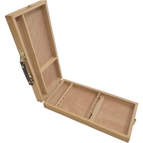 Wooden Easel for Drawing Portable Sketch Easel Painting Box Oil Paint Painting Art Supplies for Artist Child