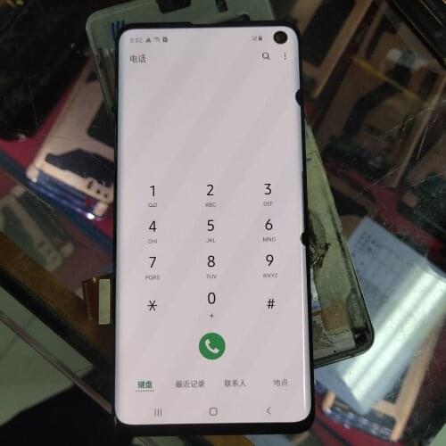 Two Dead pixels Original Super AMOLED LCD For Samsung S10 SM-G9730 G973F LCD Display Touch Screen Digitizer Dead pixels