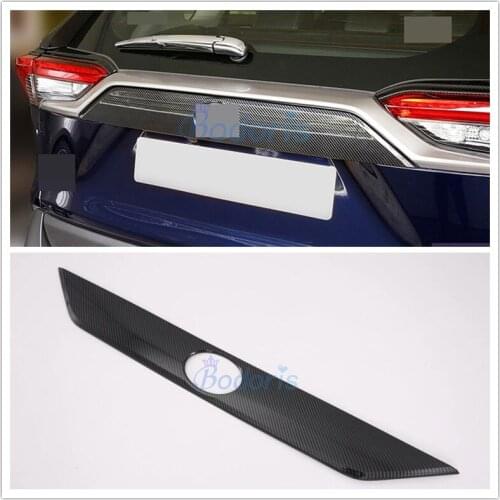 For Toyota RAV4 XA50 2019 2020 Rear Trunk Steamer Trim Tail Door Protector Panel Ghrome Auto Accessories