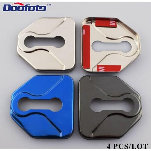 Doofoto Car Styling Decor Stickers Badge Door Lock Covers Case For Subaru Outback Legacy WRX STI XV Forester Impreza Accessories