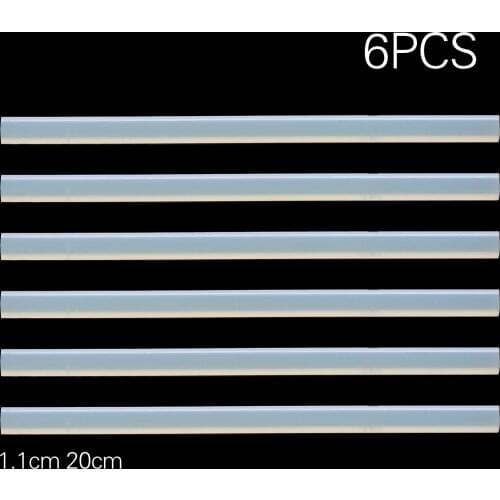 6Pcs Hot Melt Glue Translucence Sticks Adhesive for Electric Heating Glue Gun Furniture Craft Hobbies DIY Repair Tool 11mm*200mm