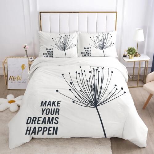 3D Bedding Sets Quilt Covers Pillow Shams Duvet Cover Sets Bedclothes Bed Linens King Queen Full Simple Flower Home Textile