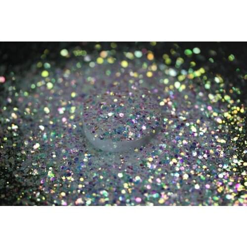 Beautiful Colorful Shining White Glitter Hexagonal Powder Sheet Body Makeup Craft Dust Nail Art DIY Glitters Mixes