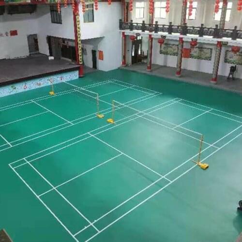 Beable Indoor PVC Flooring Synthetic Sports Plastic Floor For Standard Badminton Court Flooring Mat