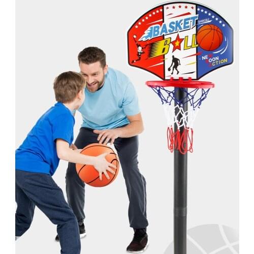 2021 New 4 Helights 1.15M Adjustable Kid Hoop Set Children Shoot a Basket Gifts Basketball Back Board Stand Sport