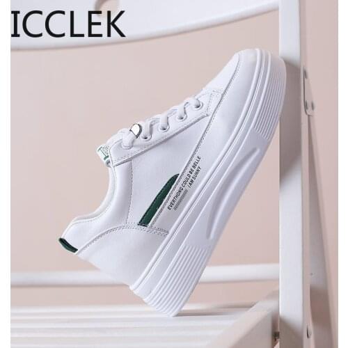 New Sneakers Women Casual Shoes PU Leather Flat Anti-Slip Women Sneakers Outdoor Trainers Female Zapatos De Mujer Shoes High-top