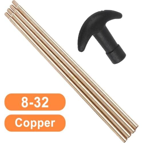 Hunting Copper Gun Barrel Cleaning Rods Set Extention Brass Rod Tactical Airsoft Rifle Pistol Accessory for Cal.4.5/5.5/6.3mm