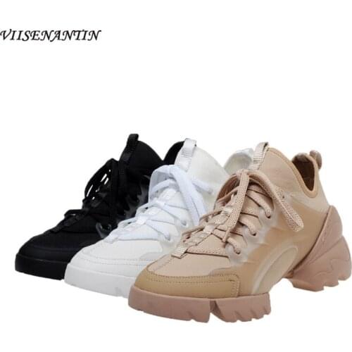 Daddy shoes Korean version of all-match white shoes 2021 new fashion and comfortable platform casual sports shoes women