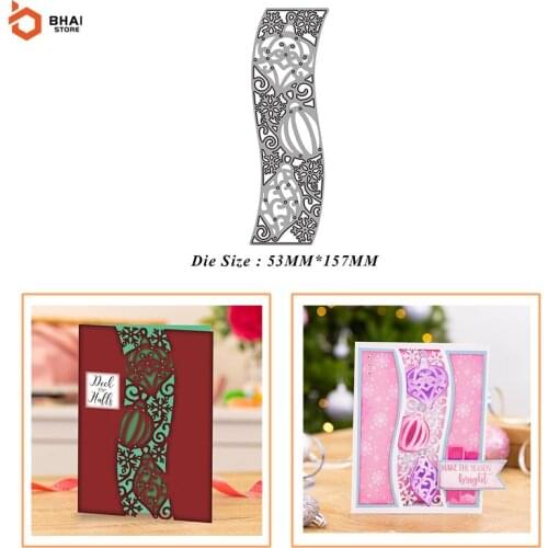 Christmas Bell Lace Metal Cutting Dies Wreath Cutting Die DIY Photo Album Stencils Embossing Decora Scrapbook Paper Craft Dies