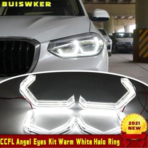 LED Angel Eyes M4 Style Iconic For BMW 2 3 4 Series F30 F31 F32 F34 E90 E60 F10 F80 F82 F83 Xenon/Halogen Lens Headlight DTM DRL