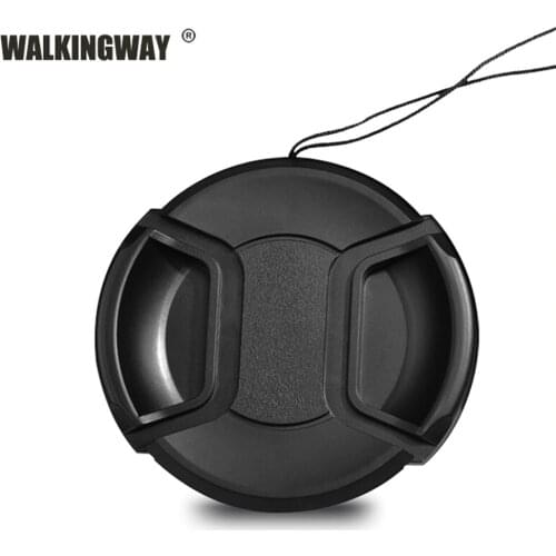 Walkingway Lens Cap Holder 43/49/52/55/58/62/67/72/77/82mm Center Pinch Snap-on Cap Cover Lens Cap Protective Lens Protector