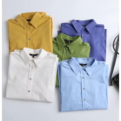 Dave&Di Summer England indie Folk Vintage Linen loose Colorful Blouse Women Blusas Mujer De Moda 2020 Kimono Casual Shirt Tops