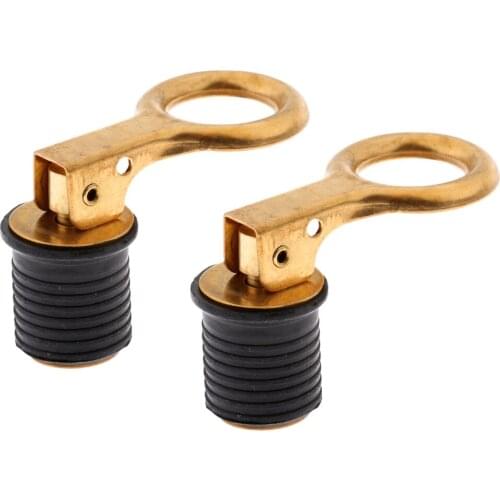 2pcs Marine Boat Snap Drain Plug Drainer Stopper Thread Bung for 1 inch 25mm Hole