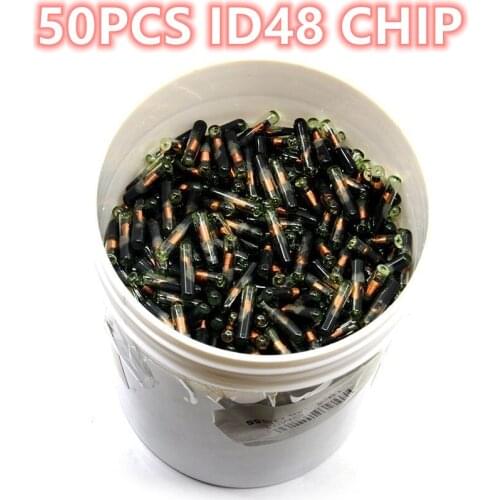 50pcs aftermarket ID48 transponder chip Car Key Chip Blank OEM ID48 Chip Auto Transponder Chip Glass ID 48 Unlock Chip