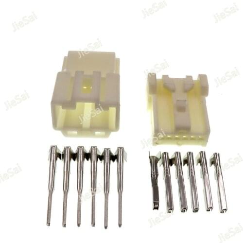 6 Pin Automotive Car Rear View Camera Wire Socket Female Male Connector For Nissan