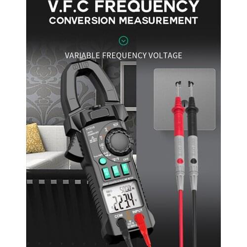 Digital Current Clamp Smart Tester Home FY219 AC DC NCV Hz RMS Pliers Ammeter Voltmeter multimeter Electrician Tool Clamp Meter