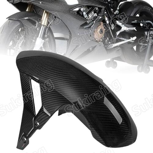 Fit for BMW S1000RR S1000R HP4 2009-2020 Real Carbon Fiber Front Fender Hugger Fairing Splash Mud Dust Mudguard Cover New Style