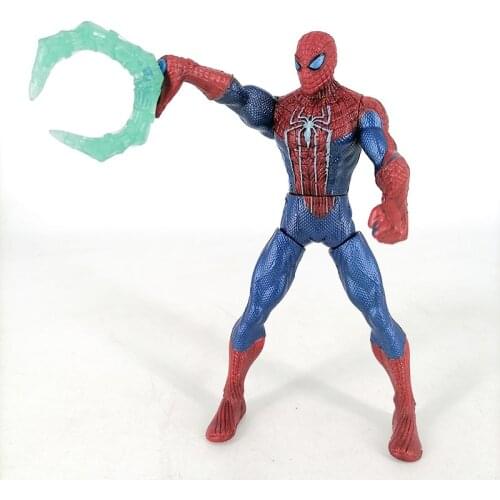 Marvel Genuine Spiderman Super Joint Movable Action Figure with Rope Hooks Function Toy Spider Man Kids Gifts Collectible