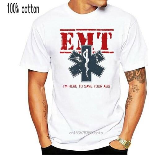 Emt T-Shirt Paramedic Emergency Technician Ambulance Medical Services Humor 2019 Creative Letters Crew Neck Printed Tee Shirt
