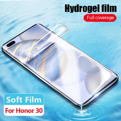 Screen Protector Hydrogel Film For Huawei Honor 30 20 Pro 10 Lite Protective Film For Honor 30 Pro 30Pro 5G Soft Film Not Glass