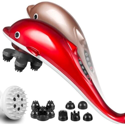 Full-body Infrared Cervical Massage Machine with Household Multi-functional Electric Dolphin Massage Bar