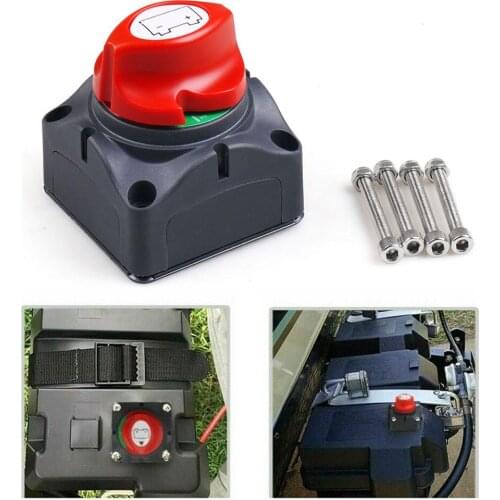 12V Battery Isolator Disconnect Rotary Switch Cut On/Off for Car Boat ATV Truck