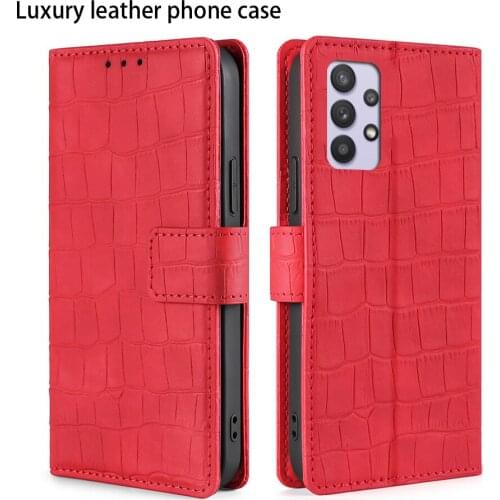 Leather case For Samsung A32 6.5 Flip Cover Coque Card Slots Magnetic Wallet Cards Stand A32 Retro PU luxury