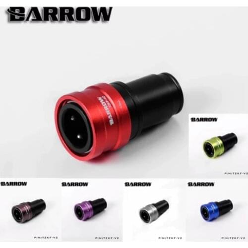 Barrow TZKF-V2 Black Silver water cooling fittings sealing quick coupling female connector