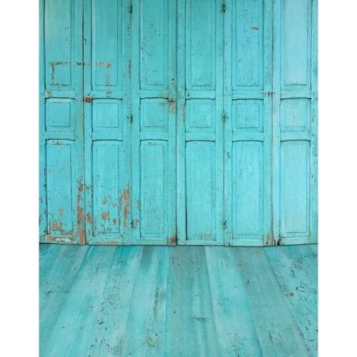 LIFE MAGIC BOX Backdrop Blue Door Grey Vinyl Background Photo S-2341